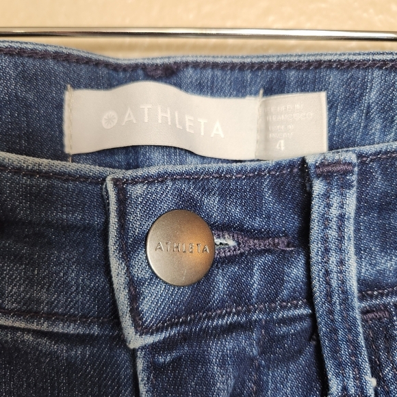 Athleta Womens Midrise Sculptek Medium Wash Skinny Jeans |4| - Picture 6 of 11